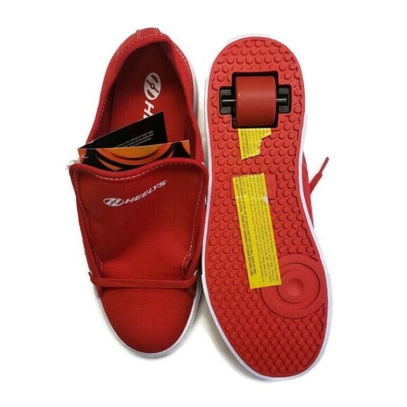 HEELYS Red Pro 20 Canvas Skate Shoes Mens Size 8 HES10456 Red White - Picture 7 of 8